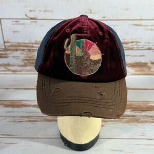 Catchfly Unisex Velvet Cactus Embroidered Snapback Cap Multicolor